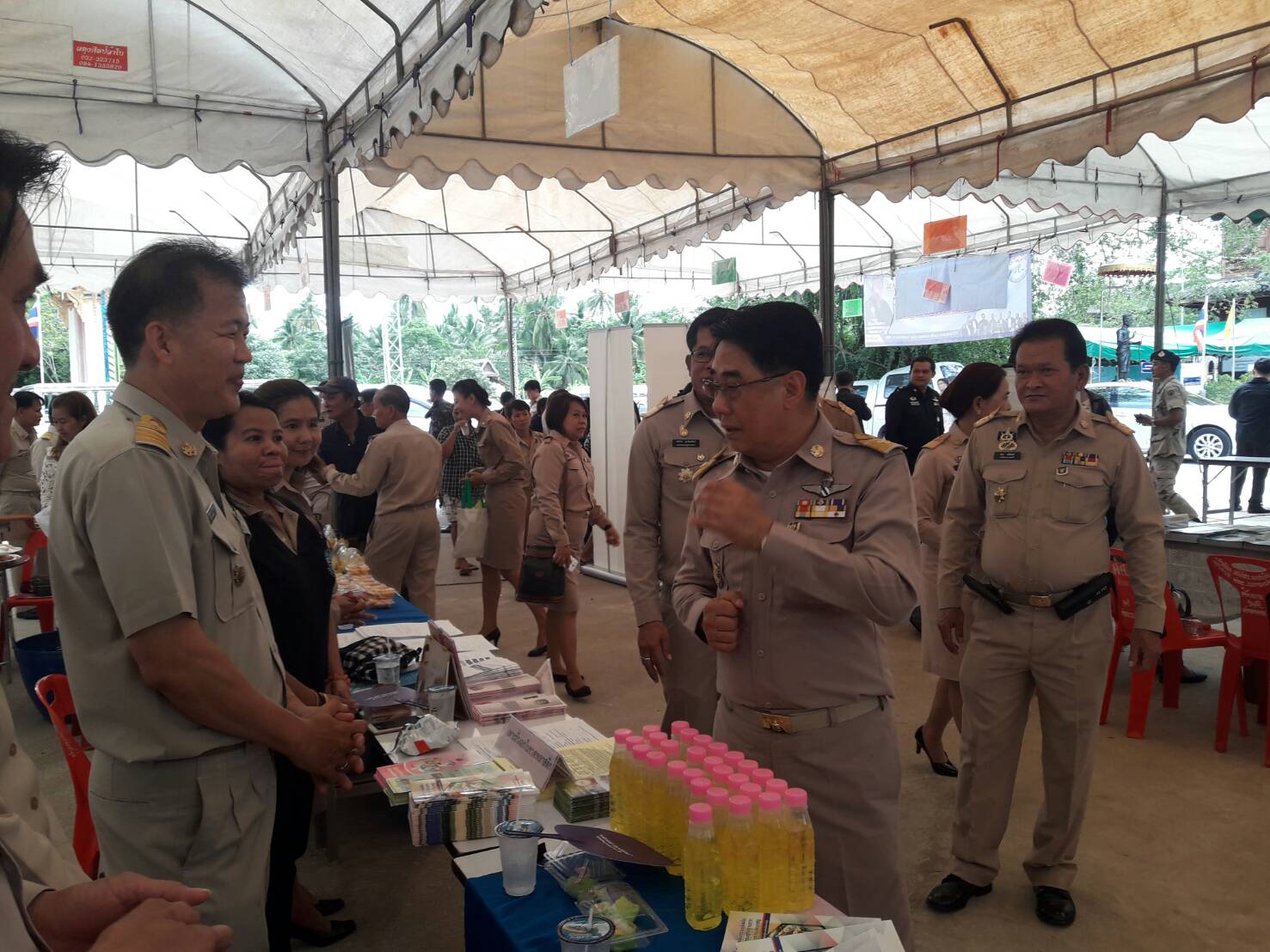 โครงการจังหวัดเคลื่อนที่บําบัดทุกขบํารุงสุขสรางรอยยิ้มใหประชาชน อำเภอบางคนที