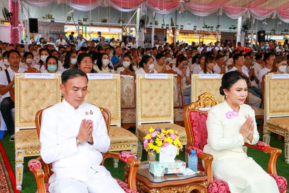 พช.สมุทรสงคราม ร่วมพิธีเททองหล่อหลวงพ่อบ้านแหลมองค์จำลองใหญ่ที่สุดในโลก วาระที่ 3