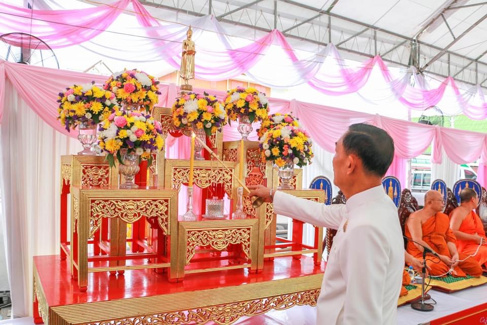 พช.สมุทรสงคราม ร่วมพิธีเททองหล่อหลวงพ่อบ้านแหลมองค์จำลองใหญ่ที่สุดในโลก วาระที่ 3