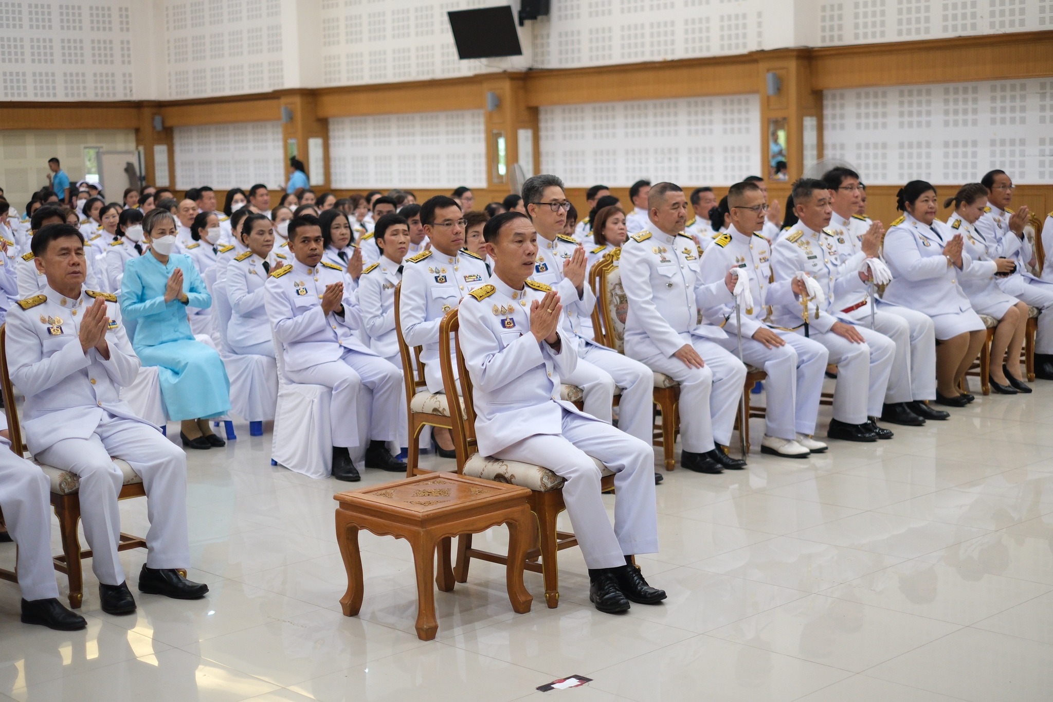 พช.สมุทรสงคราม ร่วมพิธีเจริญพระพุทธมนต์และทำบุญตักบาตรถวายพระราชกุศล เนื่องในโอกาสวันเฉลิมพระชนมพรรษา สมเด็จพระนางเจ้าสิริกิติ์ พระบรมราชินีนาถพระบรมราชชนนีพันปีหลวง 12 สิงหาคม 2567