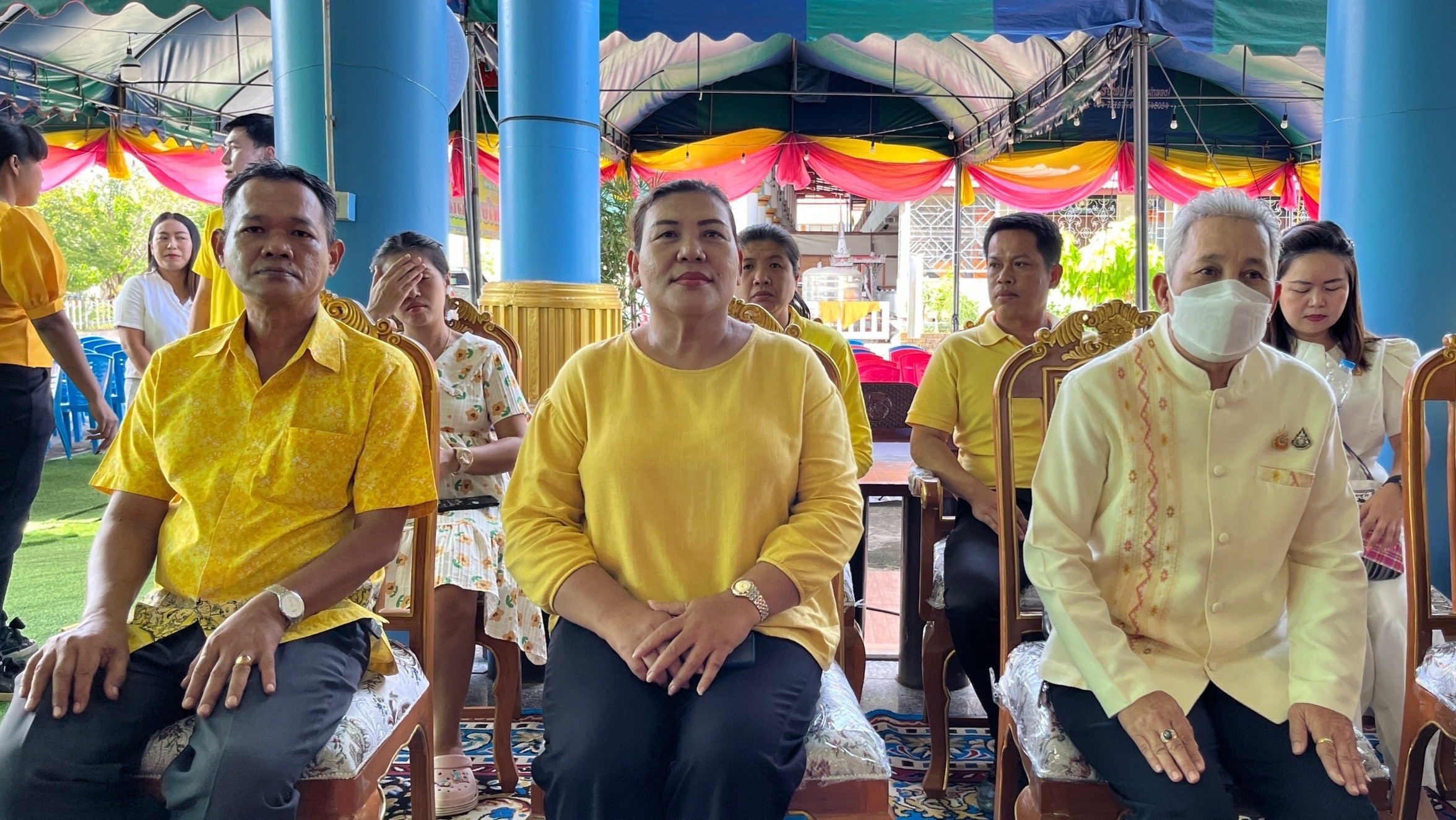 พช.สมุทรสงคราม ร่วมพิธีพุทธาภิเษกกระยาสารททิพย์ รุ่น “กินได้ชนะโรค”