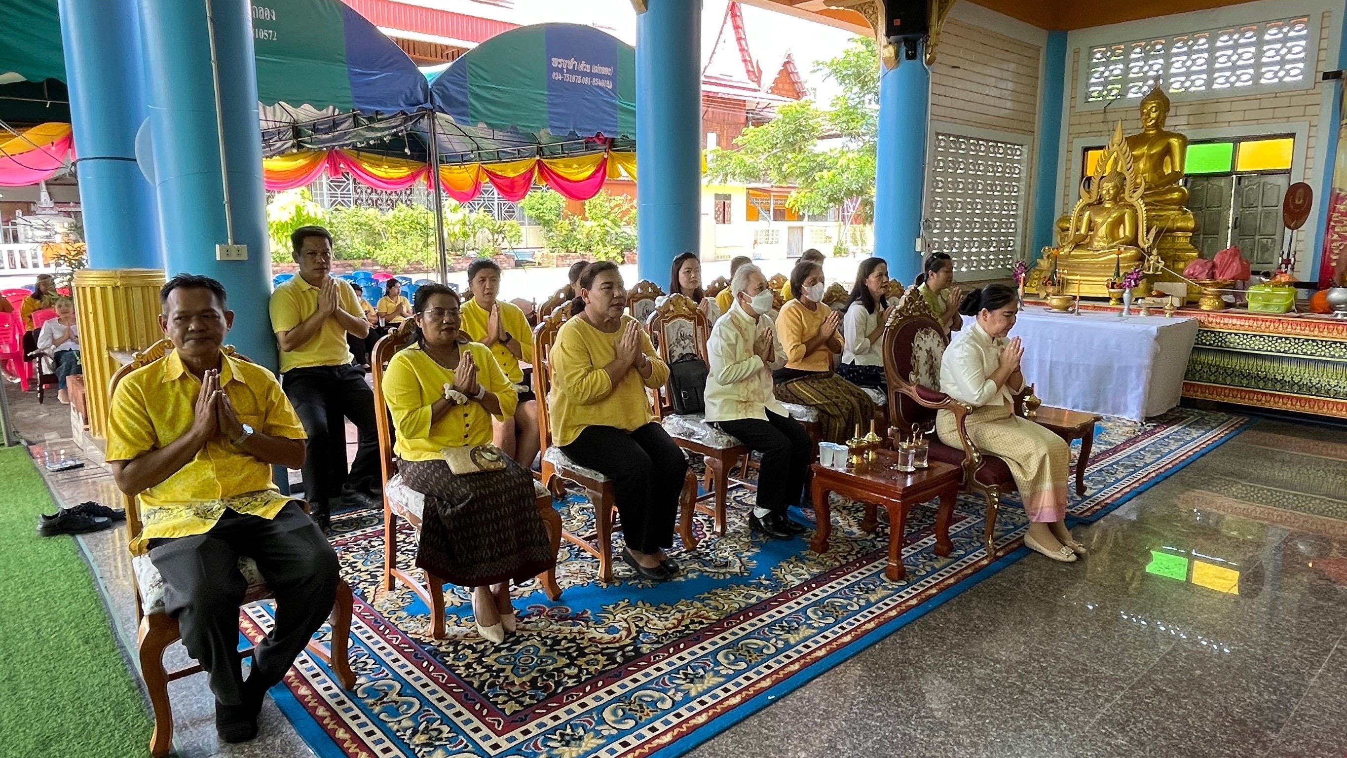 พช.สมุทรสงคราม ร่วมพิธีพุทธาภิเษกกระยาสารททิพย์ รุ่น “กินได้ชนะโรค”