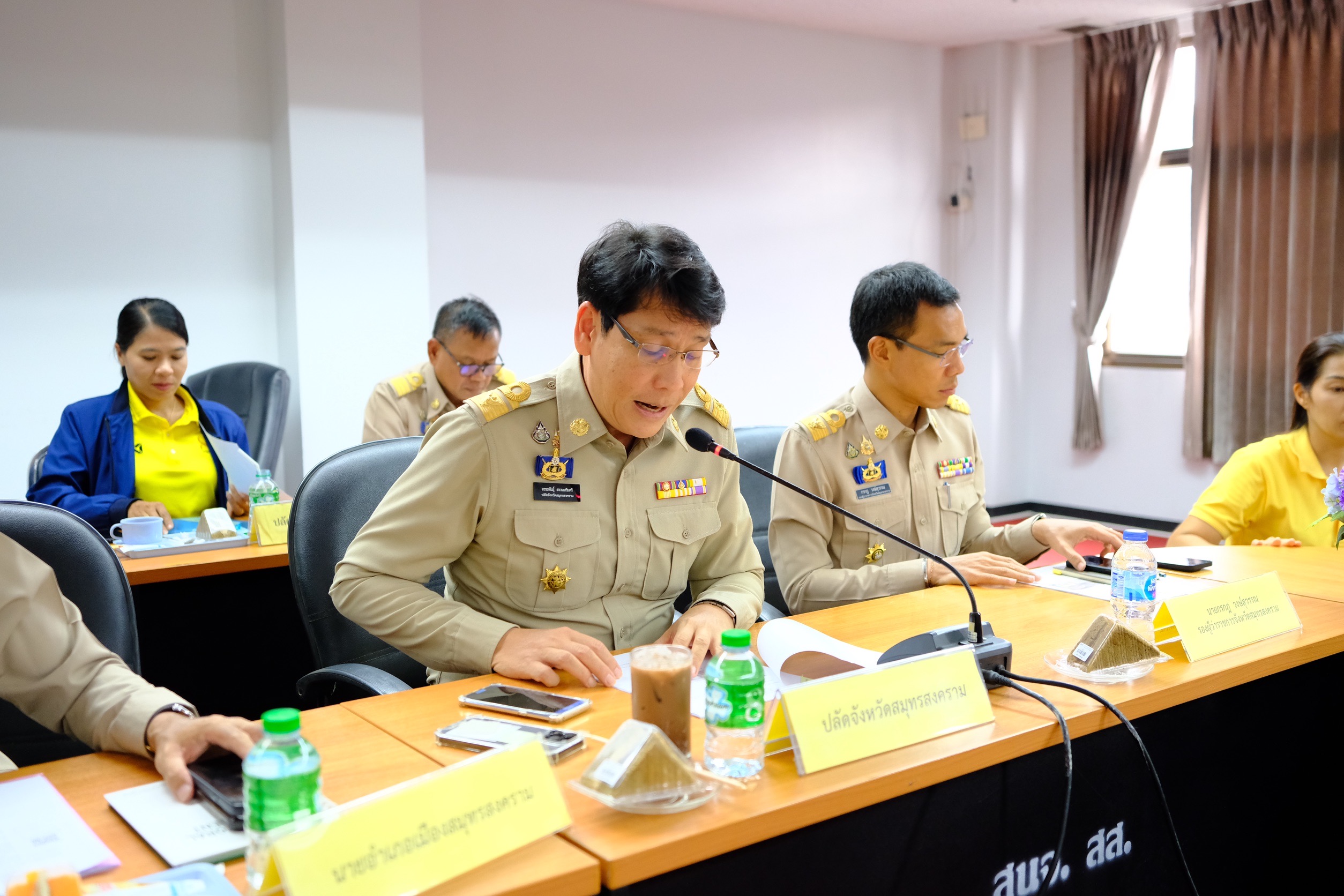 พช.สมุทรสงคราม ร่วมประชุมหัวหน้าส่วนราชการ หน่วยงานรัฐวิสาหกิจ สังกัดกระทรวงมหาดไทยและนายอำเภอ จังหวัดสมุทรสงคราม ครั้งที่ 9/2567