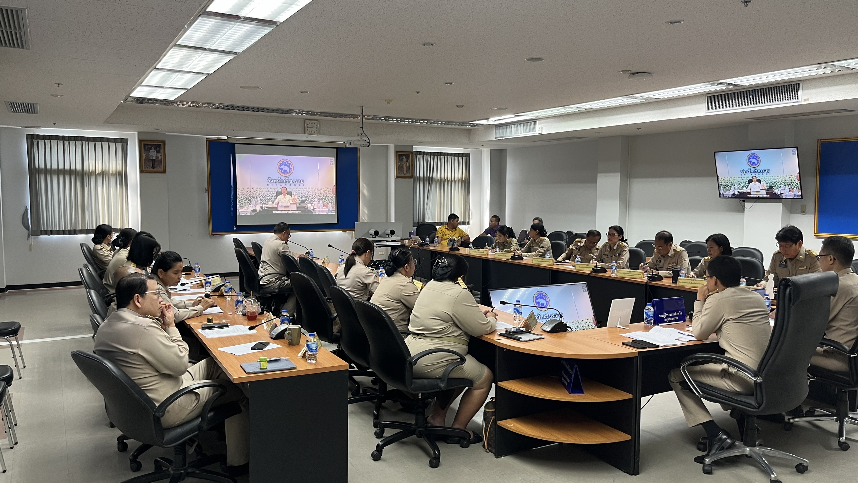จังหวัดสมุทรสงคราม ร่วมการประชุมผู้บริหารระดับสูงของกระทรวงมหาดไทย