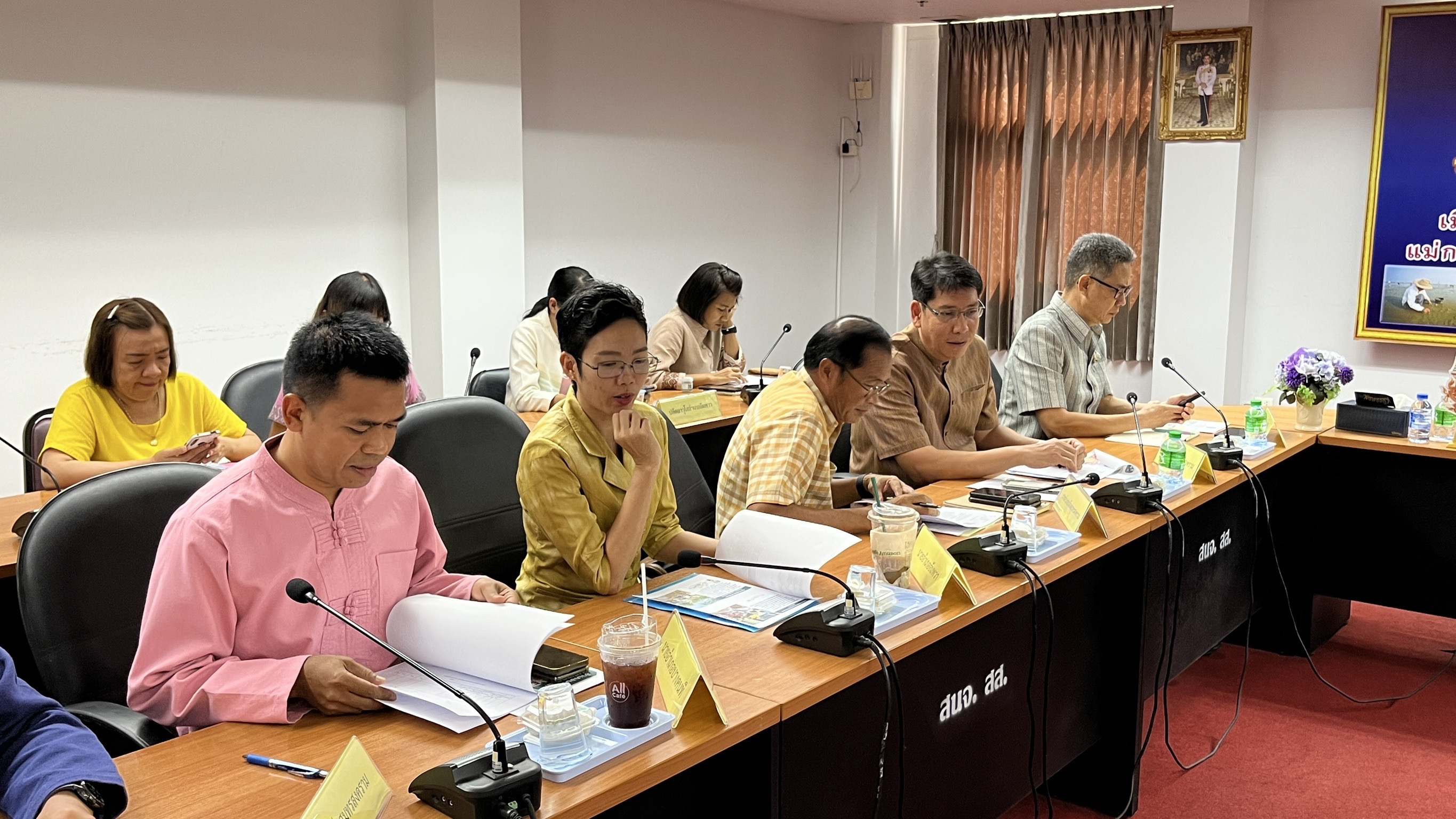 พช.สมุทรสงคราม ร่วมการประชุมหัวหน้าส่วนราชการประจำกระทรวงมหาดไทย จังหวัดสมุทรสงคราม