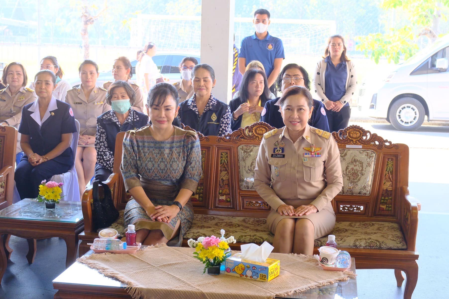 พช.สมุทรสงคราม ร่วมโครงการเสริมสร้างความจงรักภักดีต่อสถาบัน บำบัดทุกข์ บำรุงสุข สร้างรอยยิ้มให้ประชาชน ประจำปีงบประมาณ พ.ศ. 2568 ครั้งที่ 1/2568 และหน่วยบริการจังหวัดสมุทรสงครามเคลื่อนที่ “บำบัดทุกข์ บำรุงสุข สร้างรอยยิ้มให้ประชาชน”