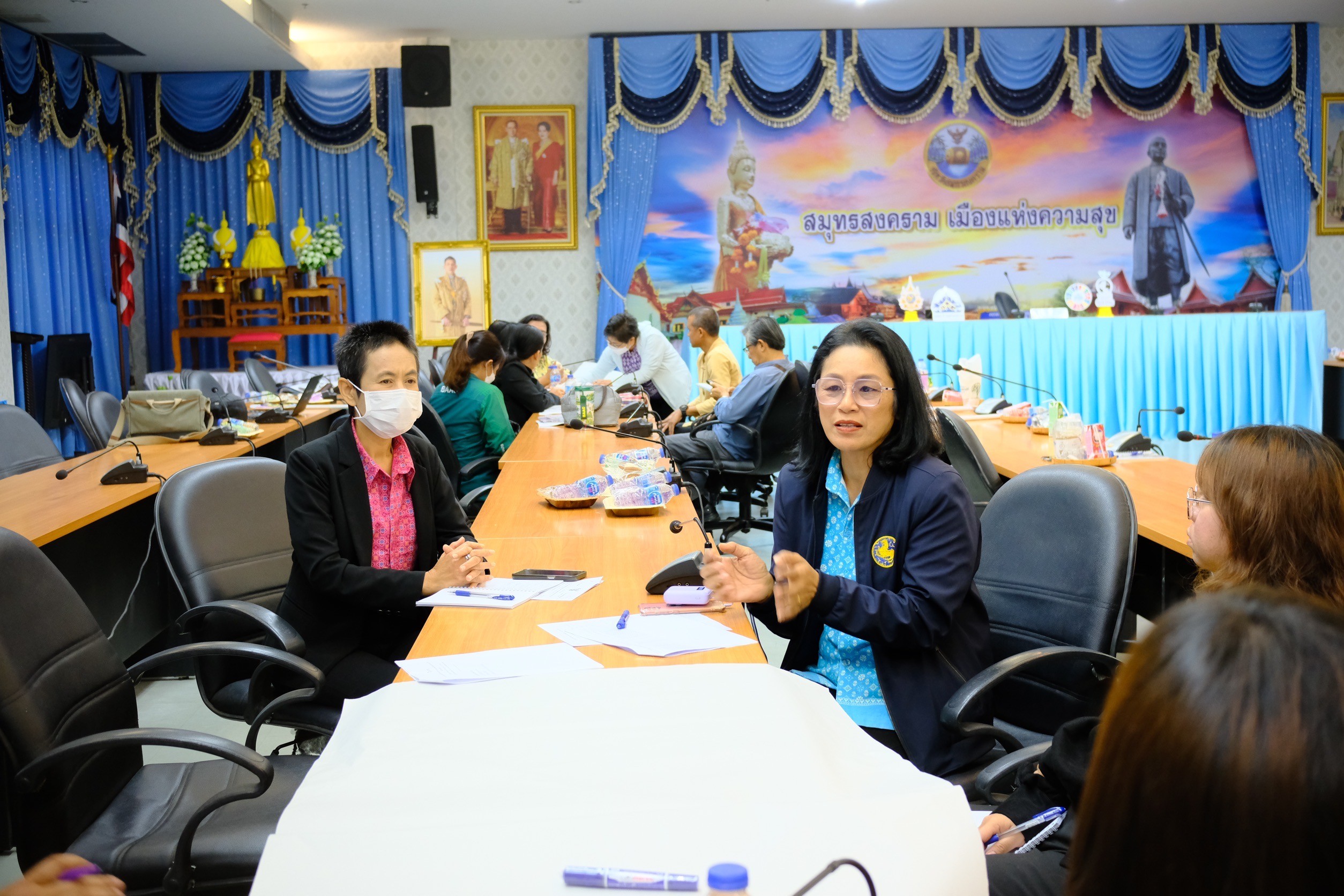 พช.สมุทรสงคราม จัดประชุมเชิงปฏิบัติการเสริมสร้างการบูรณาการกลไกขับเคลื่อนการขจัดความยากจน ระดับจังหวัด ประจำปีงบประมาณ 2568