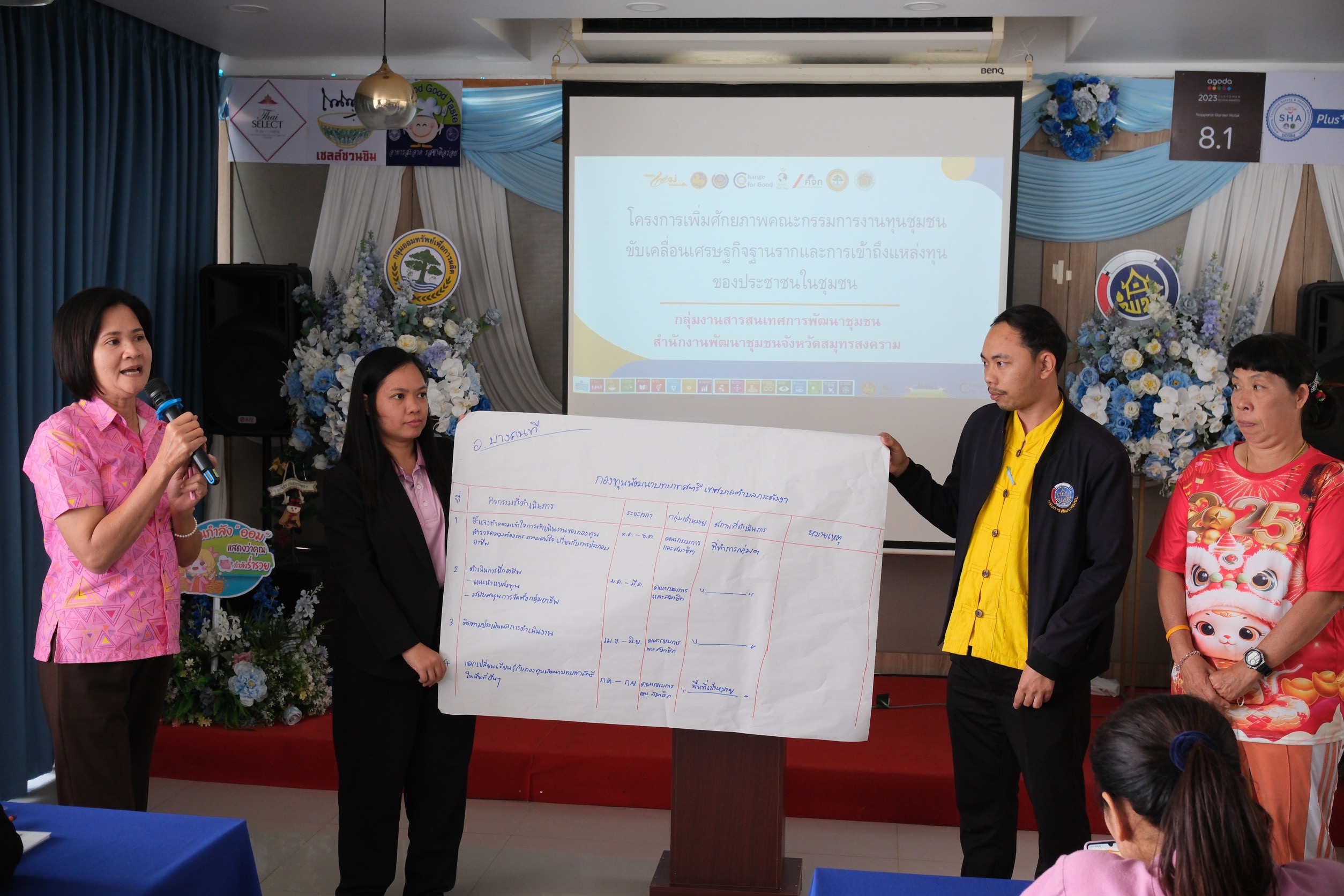 พช.สมุทรสงคราม ดำเนินการประชุมเพิ่มศักยภาพคณะกรรมการงานทุนชุมชนขับเคลื่อนเศรษฐกิจฐานรากและการเข้าถึงแหล่งทุนของประชาชนในชุมชน