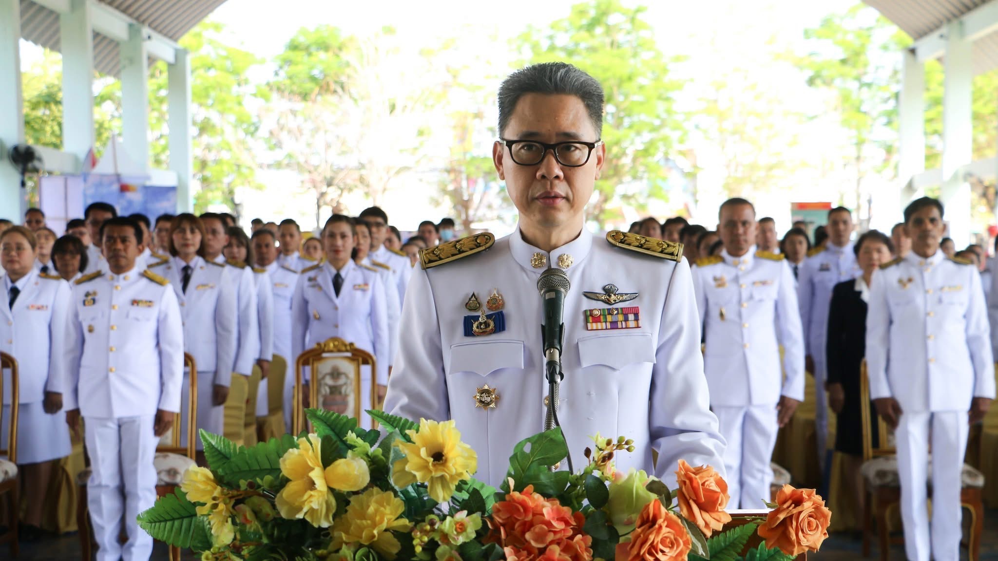 พช.สมุทรสงคราม ร่วมพิธีถวายราชสักการะพระบาทสมเด็จพระบรมชนกาธิเบศร มหาภูมิพลอดุลยเดชมหาราช บรมนาถบพิตร “พระบิดาแห่งมาตรฐานการช่างไทย”เนื่องในงานวันมาตรฐานฝีมือแรงงานแห่งชาติ ประจำปี พ.ศ. 2568