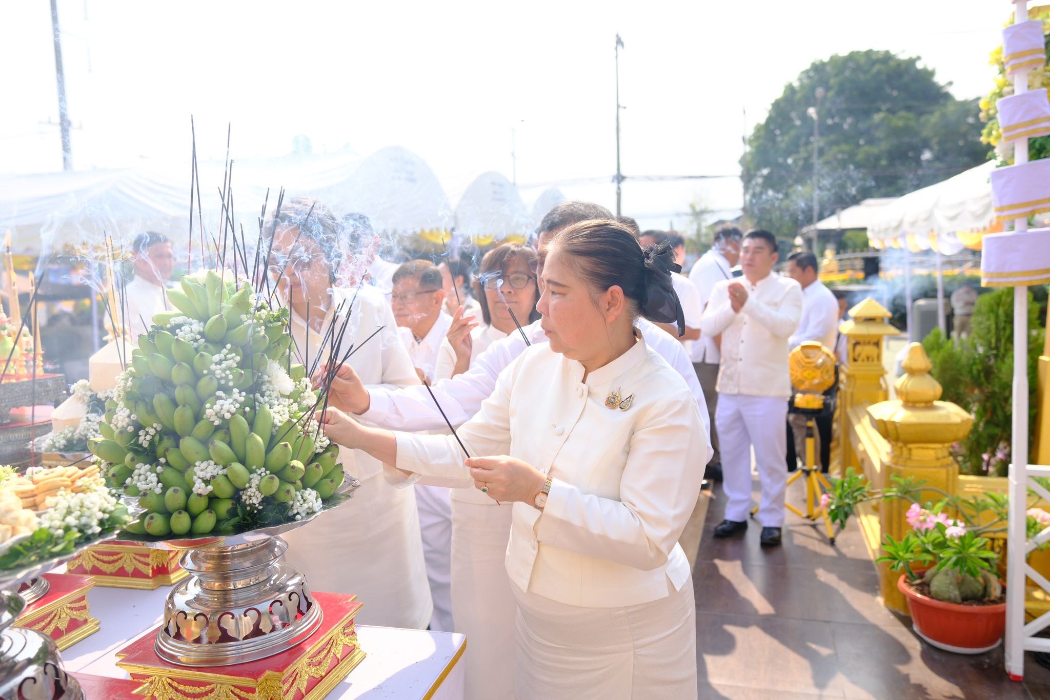 พช.สมุทรสงคราม ร่วมงานสมโภชศาลหลักเมืองและทำบุญเมืองจังหวัดสมุทรสงคราม ครบรอบ 124 ปี