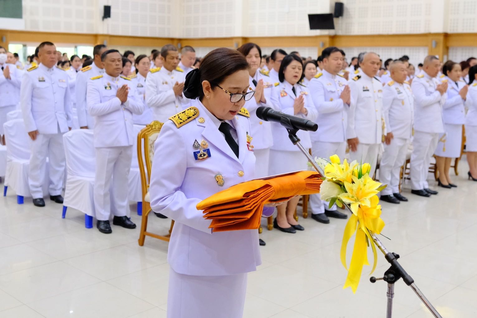 จังหวัดสมุทรสงคราม จัดพิธีทอดผ้าป่าสมทบกองทุนพัฒนาเด็กชนบท ในพระราชูปถัมภ์ สมเด็จพระเทพรัตนราชสุดาฯ สยามบรมราชกุมารี เพื่อช่วยเหลือเด็กก่อนวัยเรียนที่ครอบครัวยากจนและด้อยโอกาส ประจำปีงบประมาณ 2568