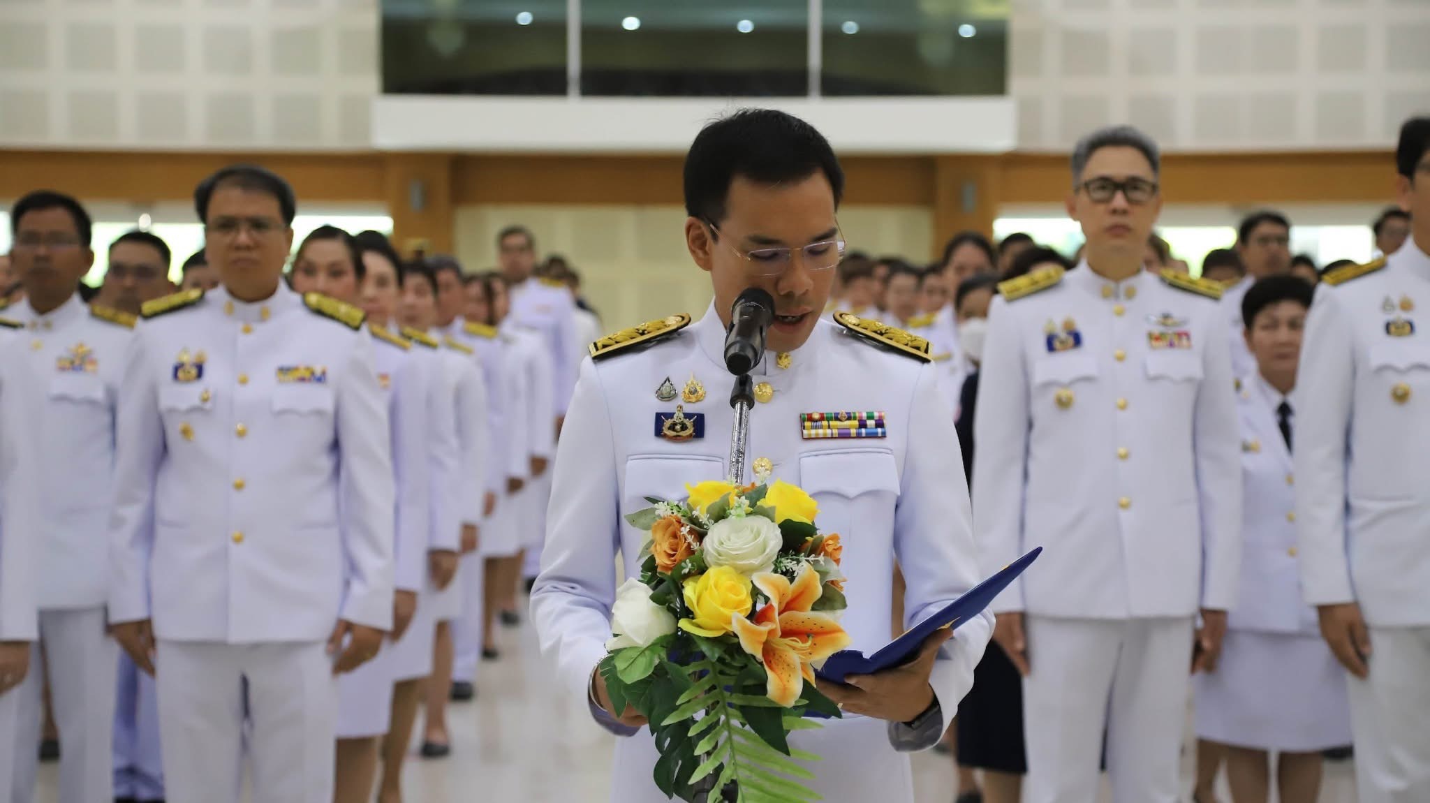 พช.สมุทรสงคราม ร่วมพิธีถวายราชสักการะเนื่องในวันคล้ายวันสวรรคตสมเด็จพระนเรศวรมหาราช ประจำปี 2568