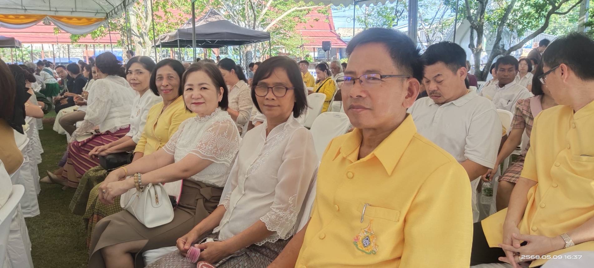 พช.สมุทรสงคราม ร่วมพิธีเจริญพระพุทธมนต์ อุทิศถวายพระราชกุศล และพิธีบวงสรวง พระบาทสมเด็จพระพุทธเลิศหล้านภาลัย เพื่อความเป็นสิริมงคล เป็นปฐมฤกษ์ในการบูรณปฏิสังขรณ์โบราณสถาน วัดอัมพวันเจติยาราม