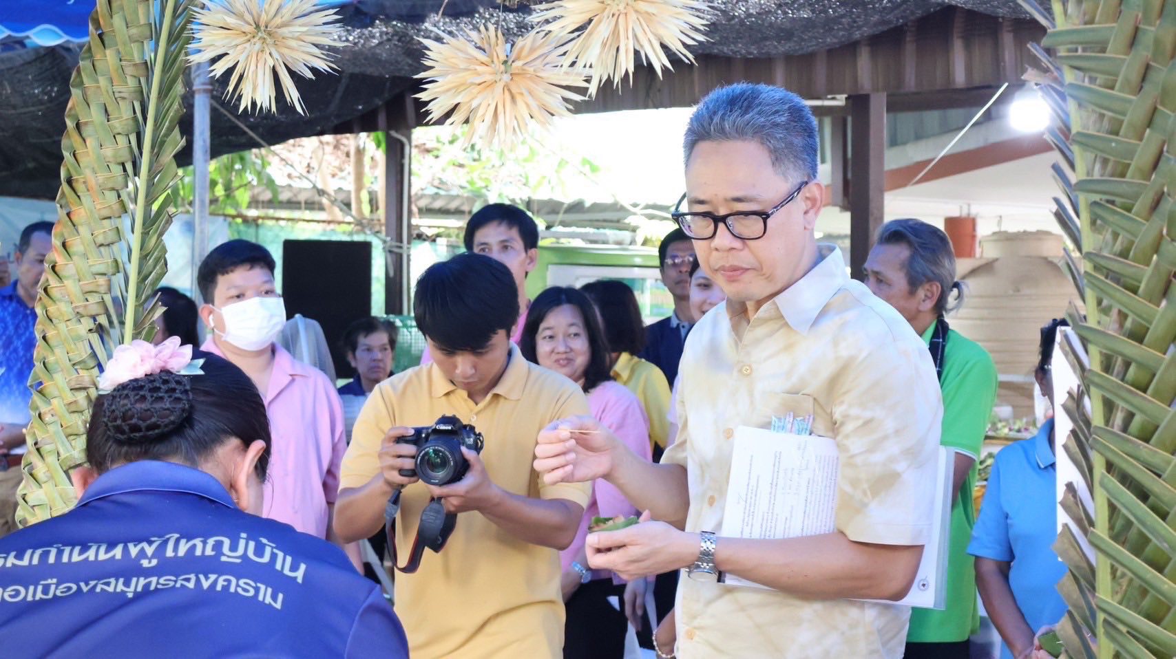จังหวัดสมุทรสงคราม จัดกิจกรรมคัดสรรหมู่บ้านเศรษฐกิจพอเพียง “อยู่เย็น เป็นสุข” ดีเด่นระดับจังหวัด และกิจกรรมพัฒนาชุมชนดีเด่นระดับจังหวัด ประจำปี 2568