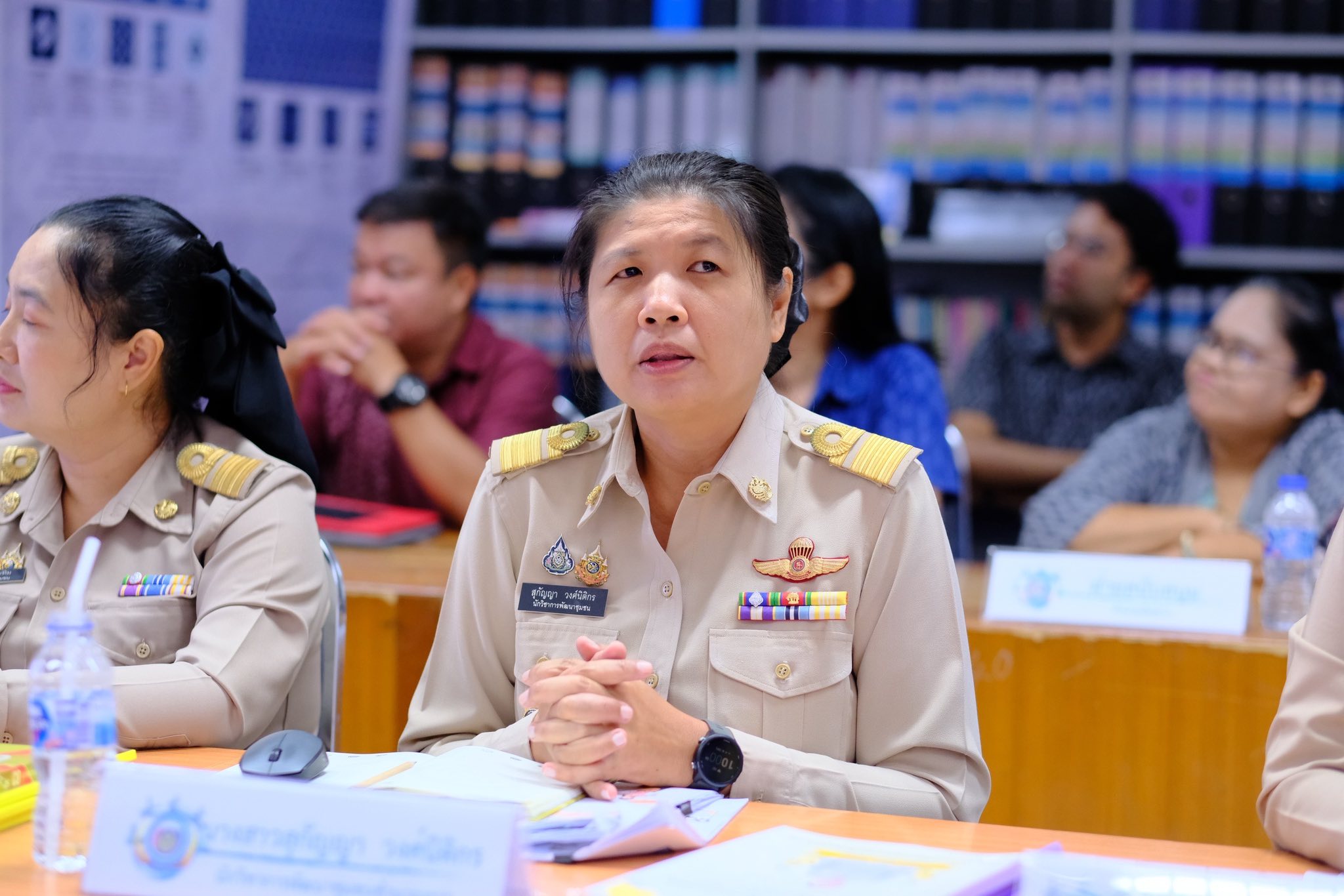 คณะกรรมการคัดเลือกข้าราชการ ลูกจ้างประจำ พนักงานราชการดีเด่น กรมการพัฒนาชุมชน ลงพื้นที่ติดตามการประเมิณผลในจังหวัดสมุทรสงคราม ประจำปีงบประมาณ 2568