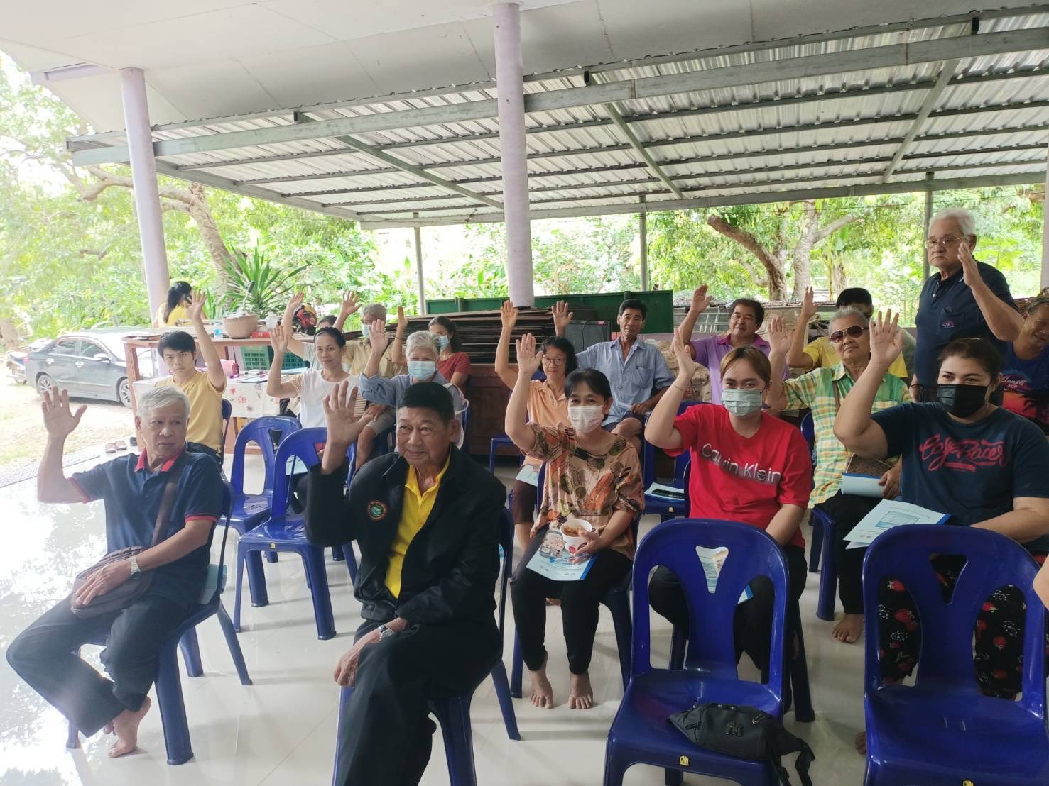 พช.สมุทรสงคราม พร้อมด้วยคณะกรรมการเครือข่ายกองทุนแม่ของแผ่นดินระดับจังหวัด ร่วมดำเนินโครงการพัฒนาศักยภาพผู้นำหมู่บ้านต้นกล้ากองทุนแม่ของแผ่นดินจังหวัดสมุทรสงคราม ประจำปีงบประมาณ 2568 “เป้าหมายหมู่บ้านฯ เพิ่มเติม”