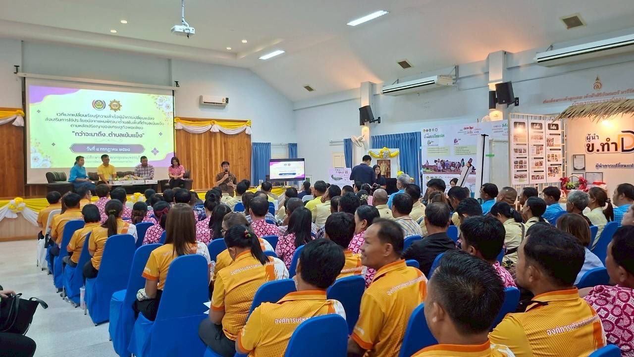 จังหวัดสมุทรสงคราม ร่วมโครงการ”มหกรรมเเสดงความสำเร็จของผู้นำการเปลี่ยนเเปลง” ตามโครงการเสริมสร้างเเละพัฒนาผู้นำการเปลี่ยนเเปลง ประจำปีงบประมาณ พ.ศ. 2568