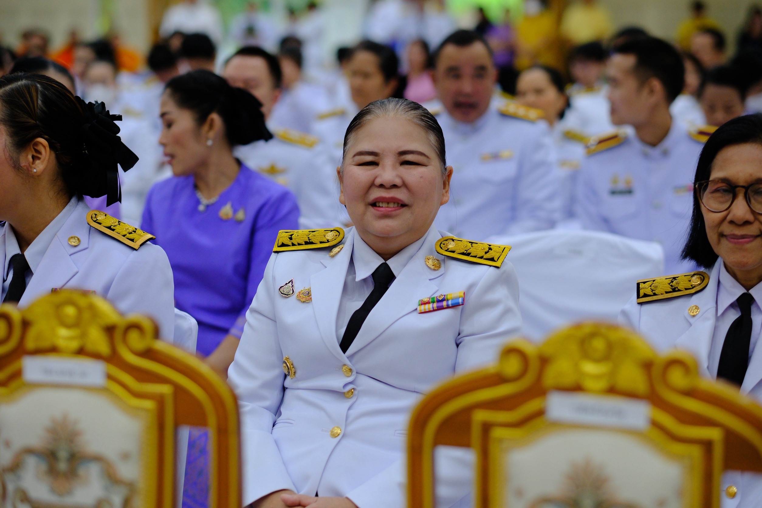 พช.สมุทรสงคราม ร่วมพิธีทำบุญตักบาตรถวายพระราชกุศลและพิธีถวายพระพรชัยมงคล เนื่องในโอกาสวันคล้ายวันประสูติพระเจ้าวรวงศ์เธอ พระองค์เจ้าโสมสวลี กรมหมื่นสุทธนารีนาถ