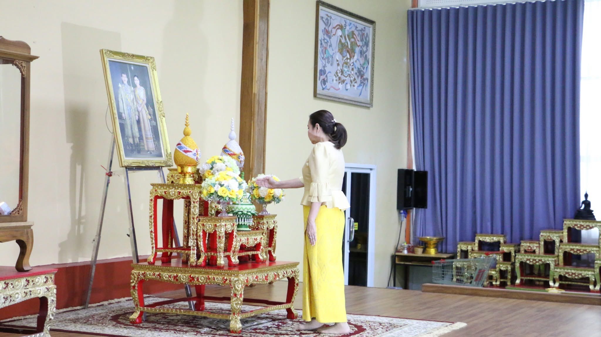 พช.สมุทรสงคราม ร่วมพิธีมอบเทียนพรรษาและพิธีถวายเทียนพรรษา 116 วัด จังหวัดสมุทรสงคราม เพื่อเป็นพุทธบูชาและถวายเป็นพระราชกุศลแด่พระบาทสมเด็จพระเจ้าอยู่หัว เนื่องในโอกาสวันเฉลิมพระชนมพรรษา 28 กรกฎาคม 2568