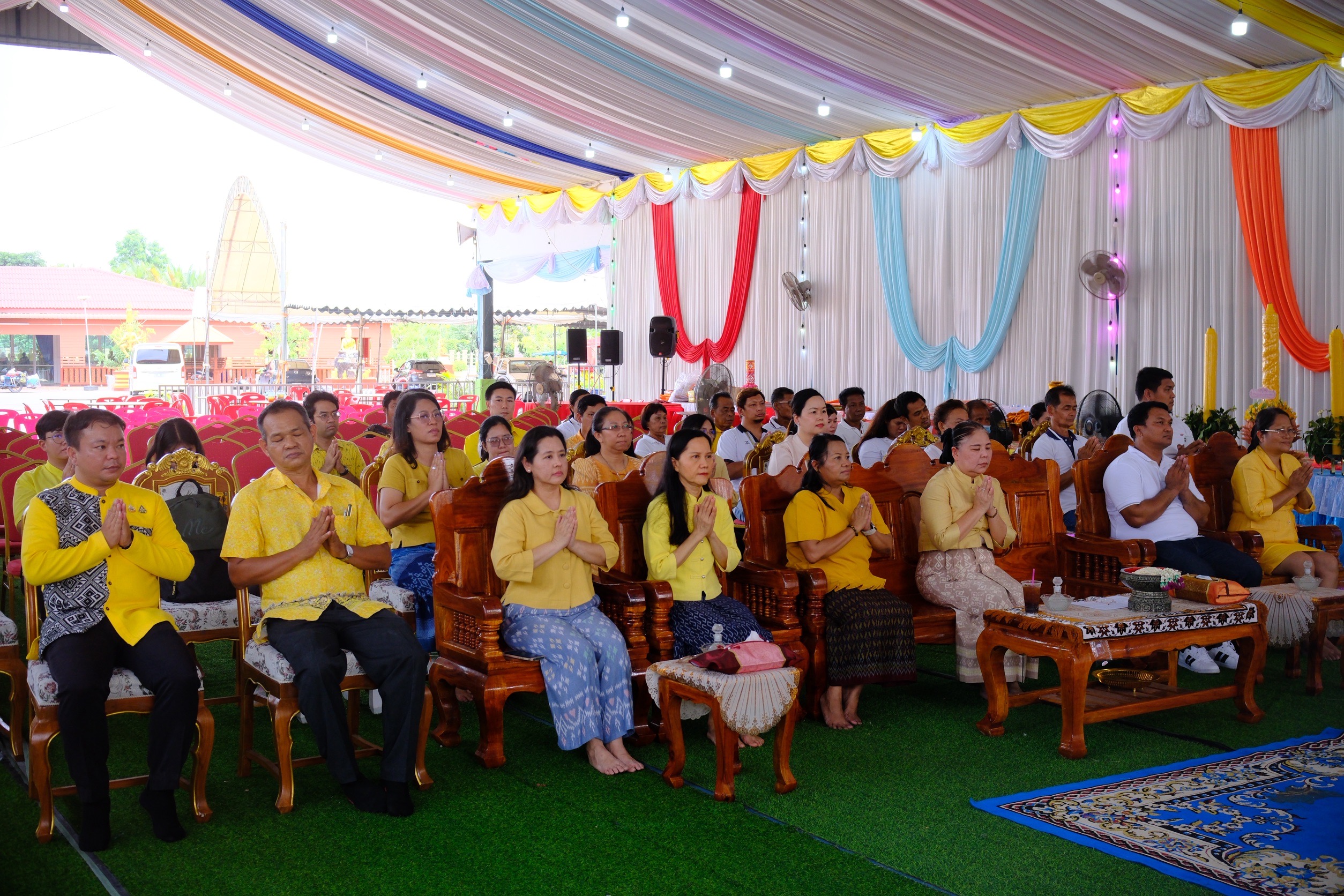 พช.สมุทรสงคราม จัดพิธีถวายเทียนพรรษา เพื่อถวายเป็นพุทธบูชาและถวายเป็นพระราชกุศลแด่ พระบาทสมเด็จพระเจ้าอยู่หัว เนื่องในโอกาสมหามงคลเฉลิมพระชนมพรรษา 28 กรกฎาคม 2568