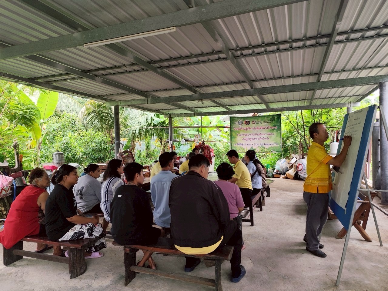 พช.สมุทรสงคราม ลงพื้นที่ติดตามกลุ่มเป้าหมาย ตามโครงการประชุมกลไกขับเคลื่อนการพัฒนาเศรษฐกิจฐานรากระดับจังหวัด ไตรมาสที่ 4 กิจกรรมที่ 2 ประชุมเชิงปฏิบัติการในพื้นที่ที่เป็นเป้าหมาย ประจำปีงบประมาณ พ.ศ. 2568
